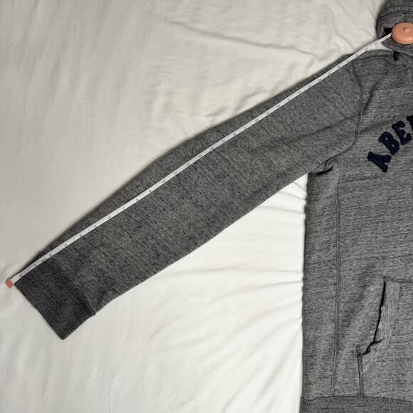 Abercrombie & Fitch VTG Muscle Hoodie Men’s Large Gray Y2K Mallcore Collegiate - Picture 6 of 16